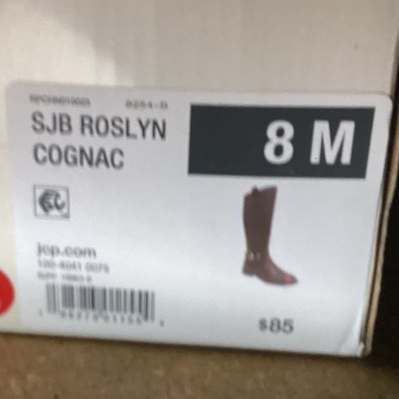 ST. JOHNS BAY BRAND WOMEN'S BROWN HIGH ZIP RIDING BOOTS SIZE 8 - Picture 6 of 6